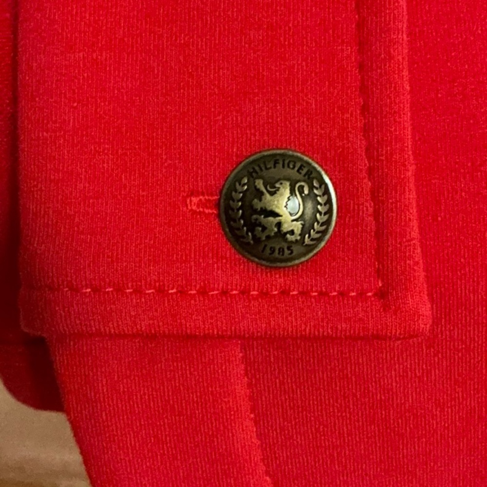 Tommy Hilfiger red military style fitted jacket - Picture 4 of 5